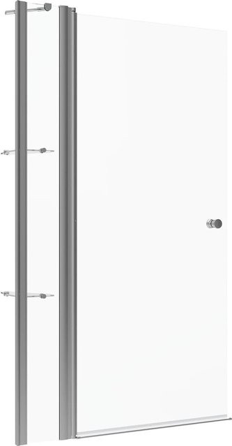 Aquabatos Duschwand Walk-In Duschkabine mit 25 cm Festteil aus 5 mm Sicherheitsglas, Farbe: Transparent, B: 120 cm, H: 187 cm - Bild 1