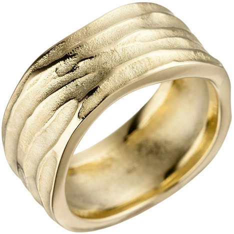 Colfem Ring 585 Gelbgold, mattiert, Damen, Größe 56 - Bild 1