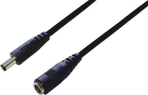 BKL Electronic DC-Hohlstecker mit DC-Kupplung, Schwarz, Länge: 4 m - Bild 1