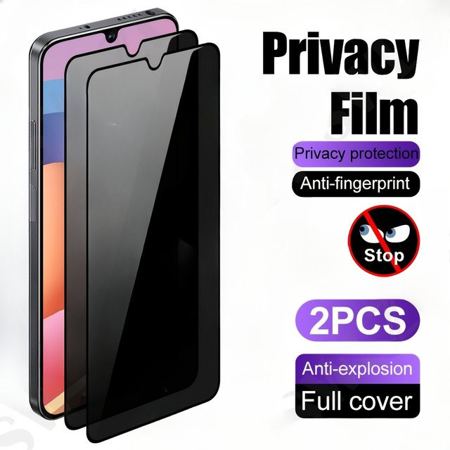 2er-Set Privatsphäre Schutzfolie aus gehärtetem Glas für Samsung Galaxy A05 A06 A13 A15 A16 A23 A24 A25 A34 A35 A52 A53 A55 A73 5G - Bild 1
