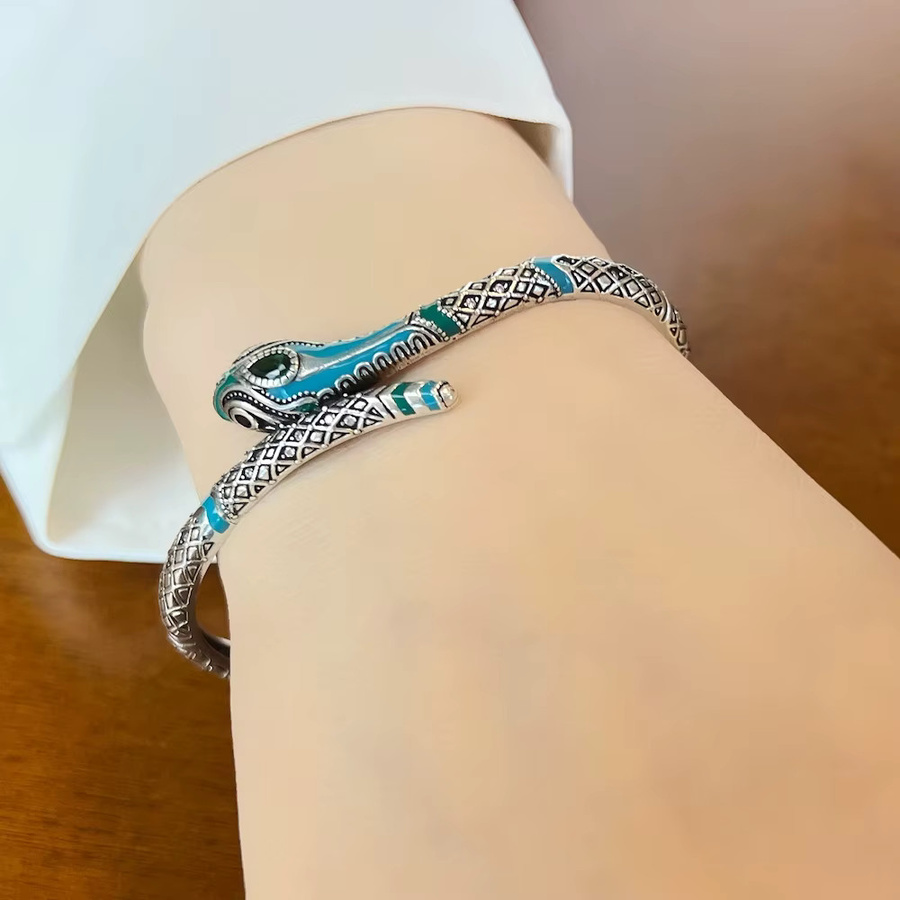 Armband Armreifen Schlange, 925 Sterlingsilber, Damen - Bild 3