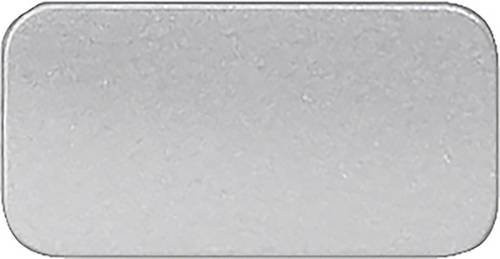 Siemens 3SB2901-2EL Bezeichnungsschild in Schwarz und Silber, 10 Stück - Bild 1