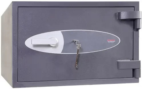 Phoenix HS1051K-FVW Neptune Wertschutzschrank mit Schlüsselschloss in Grau - Bild 1