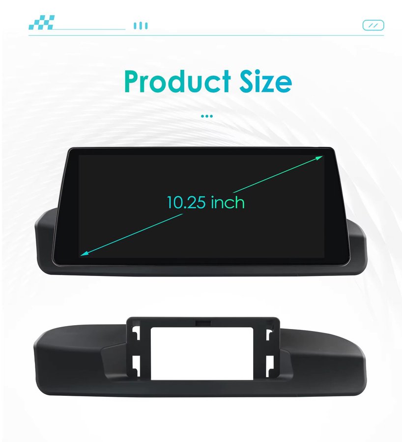OSSURET 2-DIN Android Autoradio für BMW 3er E90 (2005-2012) mit 10,25 Zoll Display, Multimedia-GPS-Player, kabellosem CarPlay, Android Auto, 4G, DSP, Bluetooth und 360°-Kamera in Schwarz - Bild 6