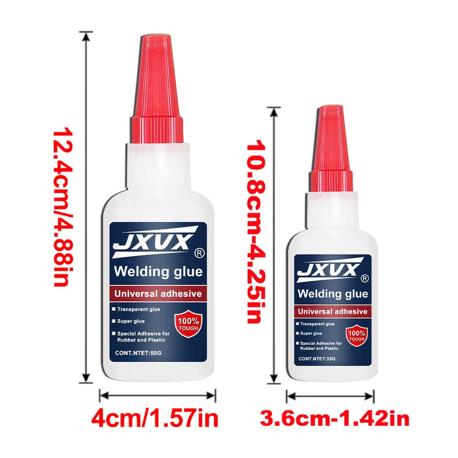 Jxvx Lötkleber Set mit 4 Tuben, wasserfest und hitzebeständig bis 180 °C, 170g Gesamtmenge - Bild 6