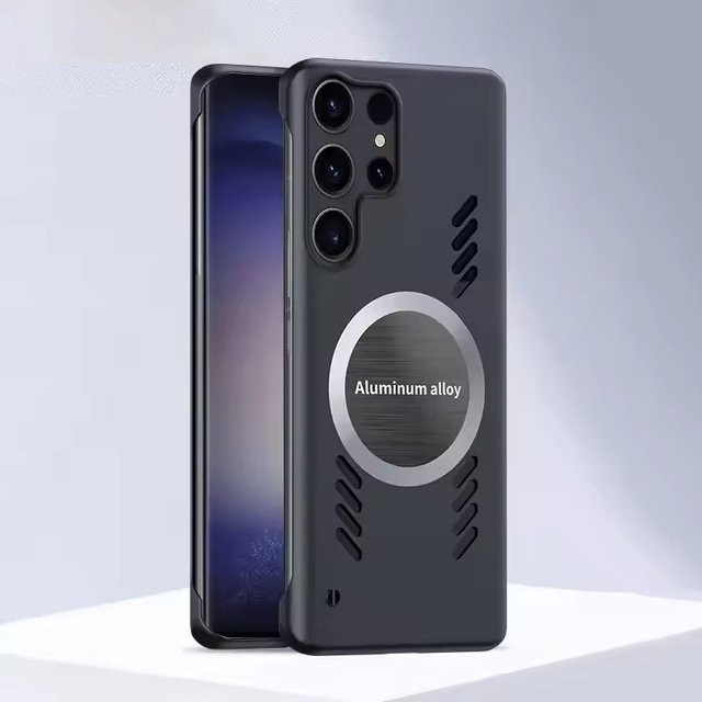 Magnetische Graphene Handyhülle für Samsung Galaxy S25 Edge S24 S23 S22 S21 S20 FE Plus Note 20 Ultra mit Wärmeableitung in Grün - Bild 1