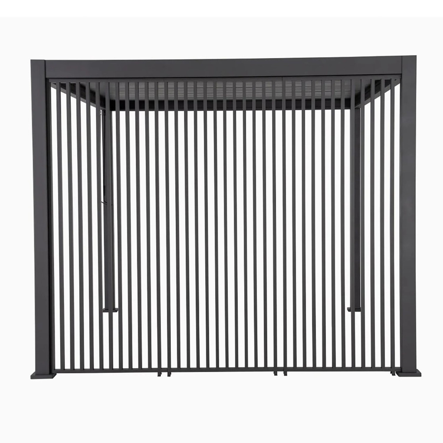 Barths Wand Vertical für Terassenüberdachung Cadiz in Anthrazit aus Aluminium mit modernem Design, Höhe: 113 cm - Bild 2