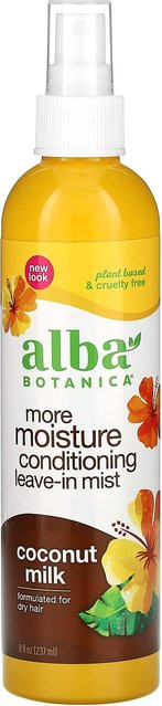 Alba Botanica Leave-In-Spray, Kokosmilch, Arganöl, 237 ml, trockenes Haar - Bild 1