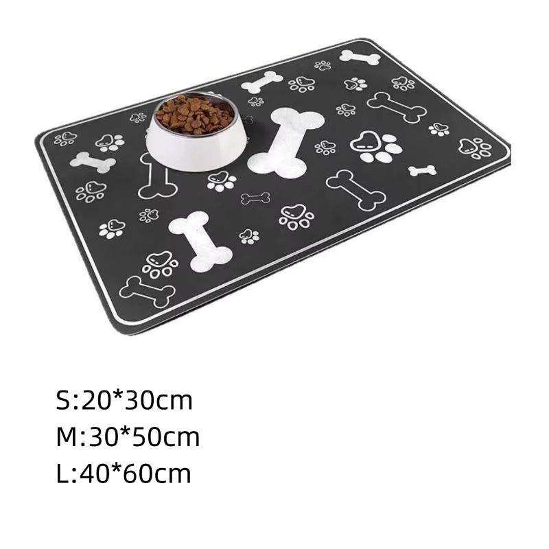 Hoeaden Kieselgur-Haustiermatte Saugfähige Wasser- und Futtermatte mit rutschfester Gummirückseite B/T: 30,0 x 20,0 cm - Bild 3