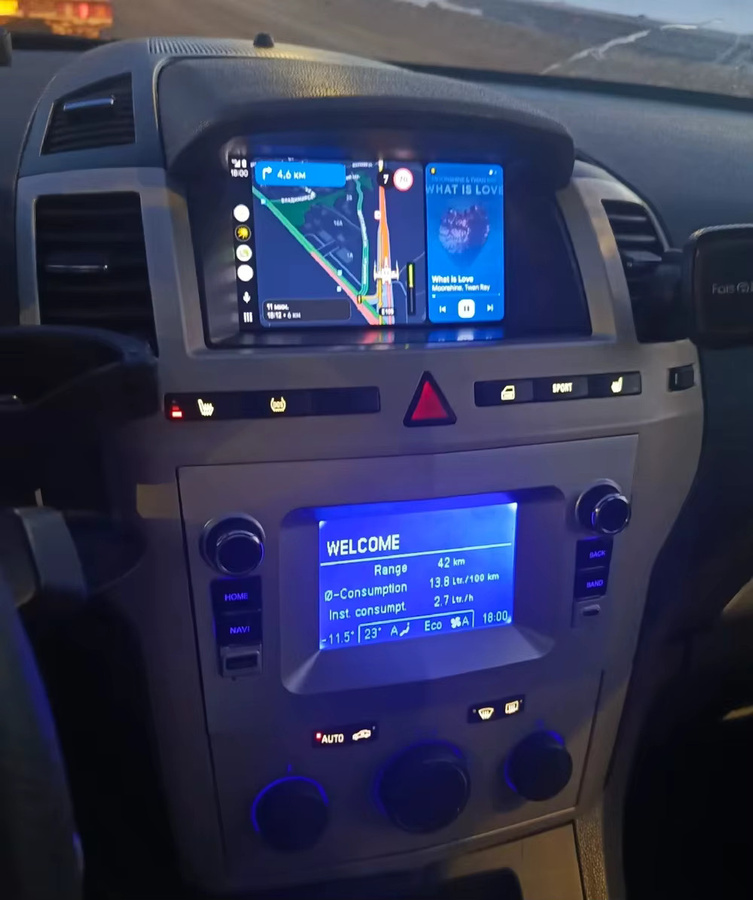 Android 15 Autoradio für Opel Zafira B mit CarPlay und Multimedia-Navigation in Schwarz - Bild 2
