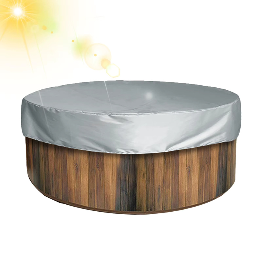Runde Whirlpool Abdeckung UV-beständig und staubdicht für Outdoor Spa und Pool - Bild 3