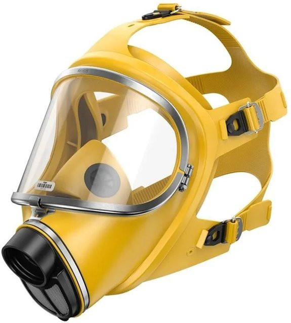 Dräger Atemschutzmaske X-plore 6570 Vollmaske aus Silikon in Gelb mit Rd40 Filteranschluss und Universalgröße B/T/H: 285,0 x 175,0 x 155,0 cm - Bild 1