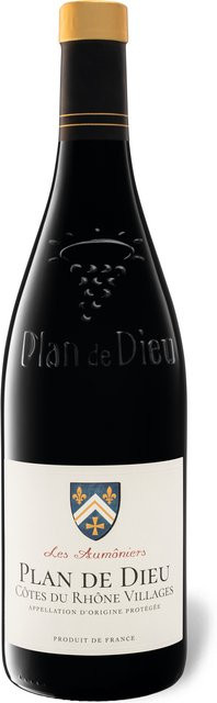 Plan De Dieu Côtes du Rhône Villages AOP trocken Rotwein 2024 0,75 l - Bild 1