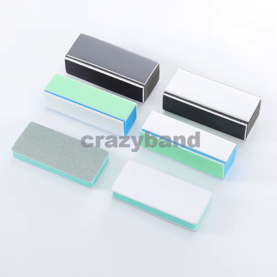 2-in-1 Polierblock mit Schwamm und Schleifpapier in Grün, B/T/H: 90 x 40 x 30 mm - Bild 2