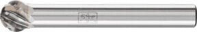 PFERD TOOLS Hartmetall Hochleistungsfrässtift STEEL Kugel KUD in Silber, Kugel Ø 08 mm x 07 mm, Schaft-Ø 6 mm für Stahl - Bild 1