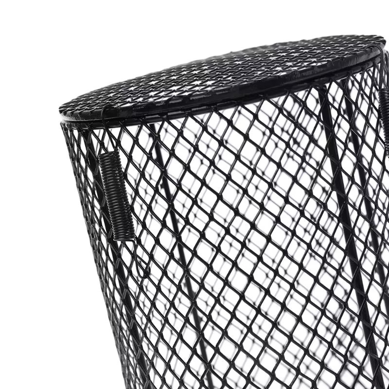 Reptilien Heizungsschutz Mesh Abdeckung aus Keramik und Metall in Schwarz, Zylinderform - Bild 2