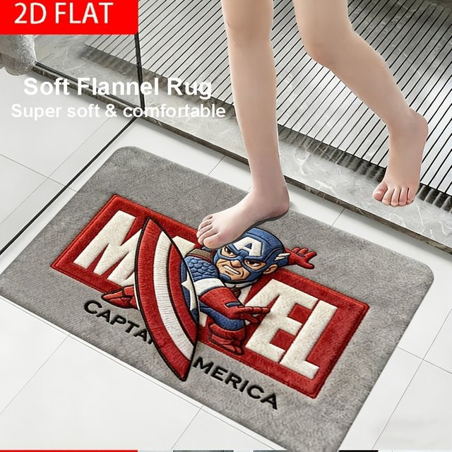 MARVEL Captain America Shield Teppich von BEAST KINGDOM, rund, mehrfarbig, Durchmesser: 140 cm, Höhe: 1 cm - Bild 1