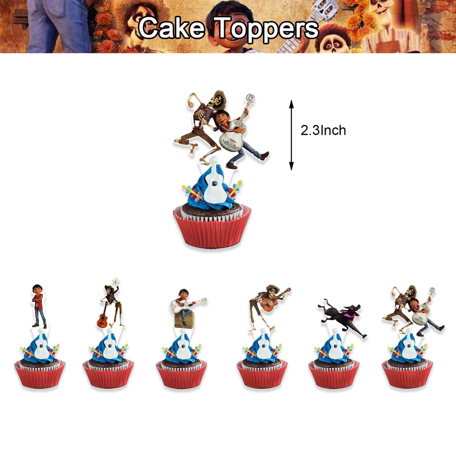 Disney Coco Thema Party Dekoration Set mit Luftballons, Banner und Kuchenaufsatz in Mehrfarbig - Bild 3