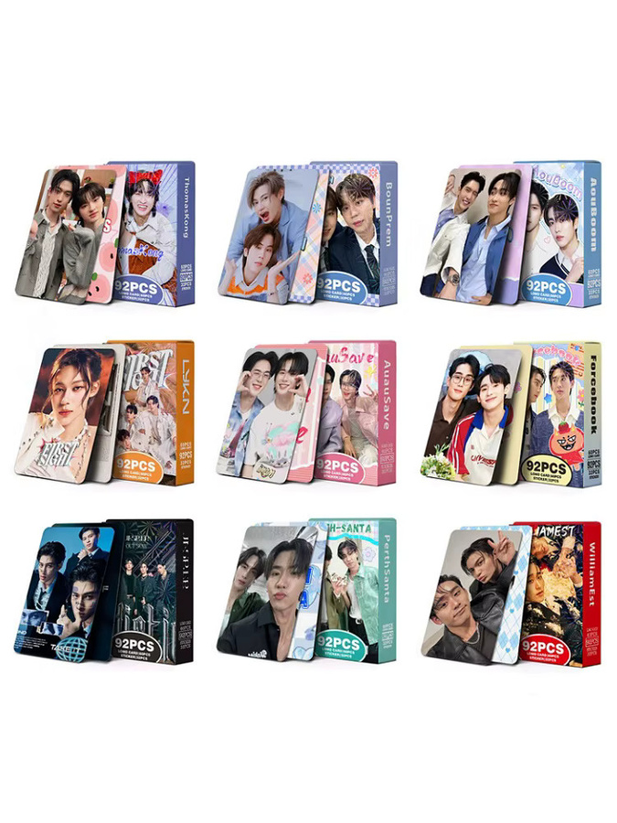 AuauSave Thai Star Drama CP Laser Lomo Card Set mit 92 holografischen Fotokarten und Bonus-Aufklebern in Multicolour - Bild 4