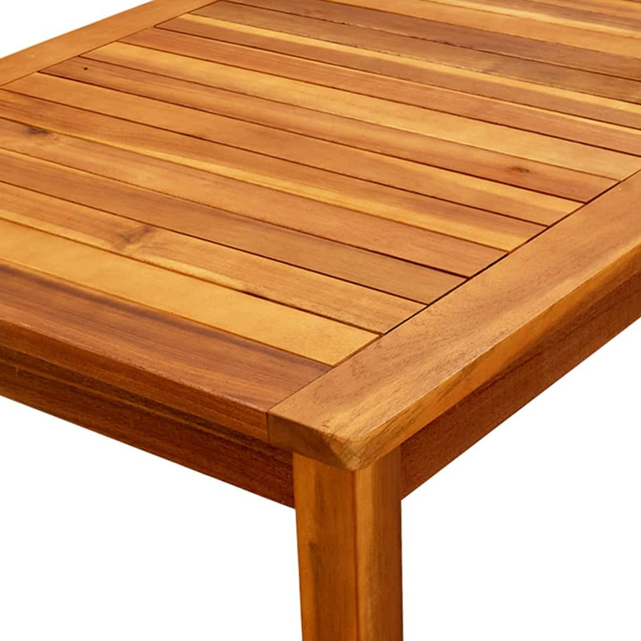 vidaXL Garten-Couchtisch aus Akazie-Massivholz in Braun, B/T/H: 110 x 60 x 45 cm - Bild 4
