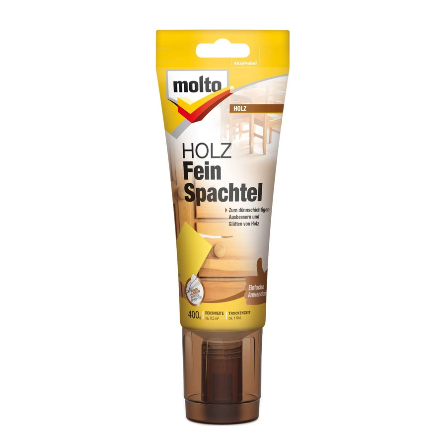Molto Holz Fein-Spachtel Weiß 400 g - Bild 2