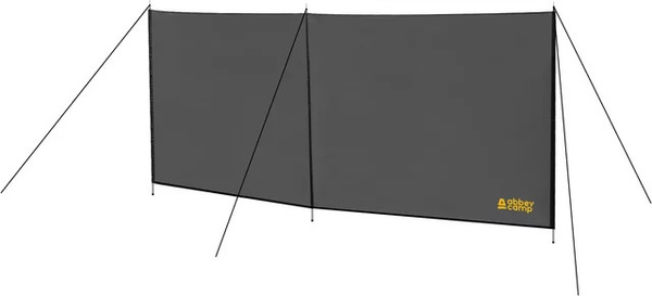 Abbey Camp Windschutz Paravent Wellington-300 in Grau aus Polyester