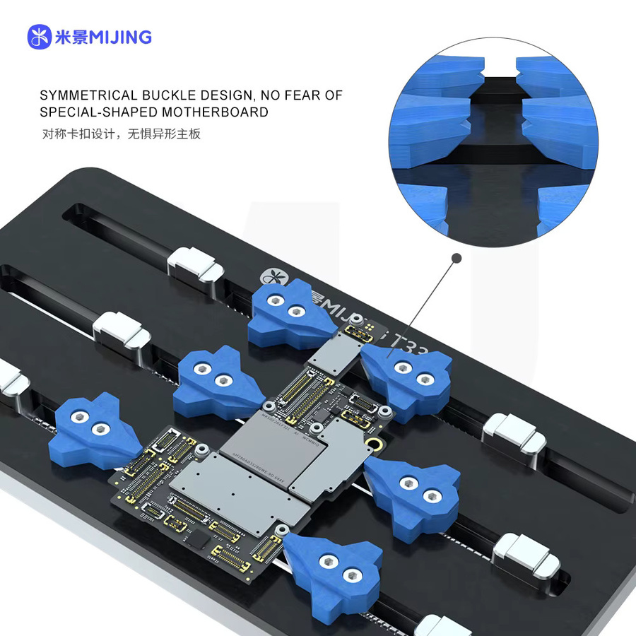 Mijing T33 Pro Multifunktions-Drei-Achsen-Reparaturvorrichtung in Blau für Mobiltelefon, Computer, Motherboard, PCB und IC - Bild 2