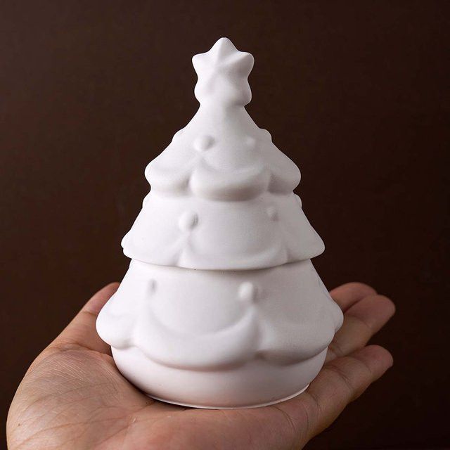 UDOCOOL DIY Glasform für Weihnachtsmann und Weihnachtsbaum aus Gips oder Harz zur Herstellung von handgemachtem Weihnachtsschmuck - Bild 1