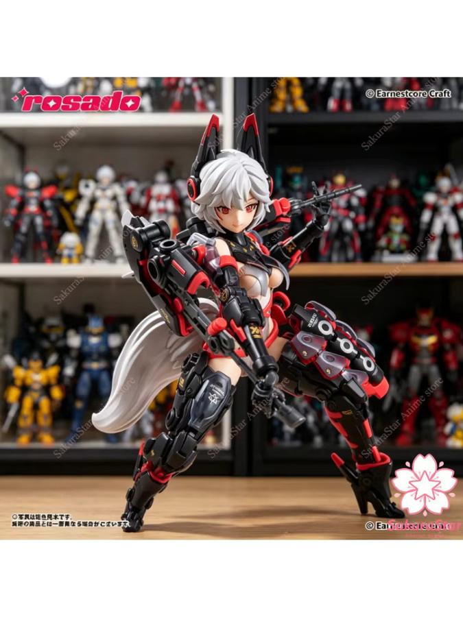Bandai Earnestcore Craft Rosado Sekiko Mecha-Mädchen-Actionfigur, Maßstab 1:10, RS-01 Rasetsu Sekiko, Einzelfigur - Bild 3