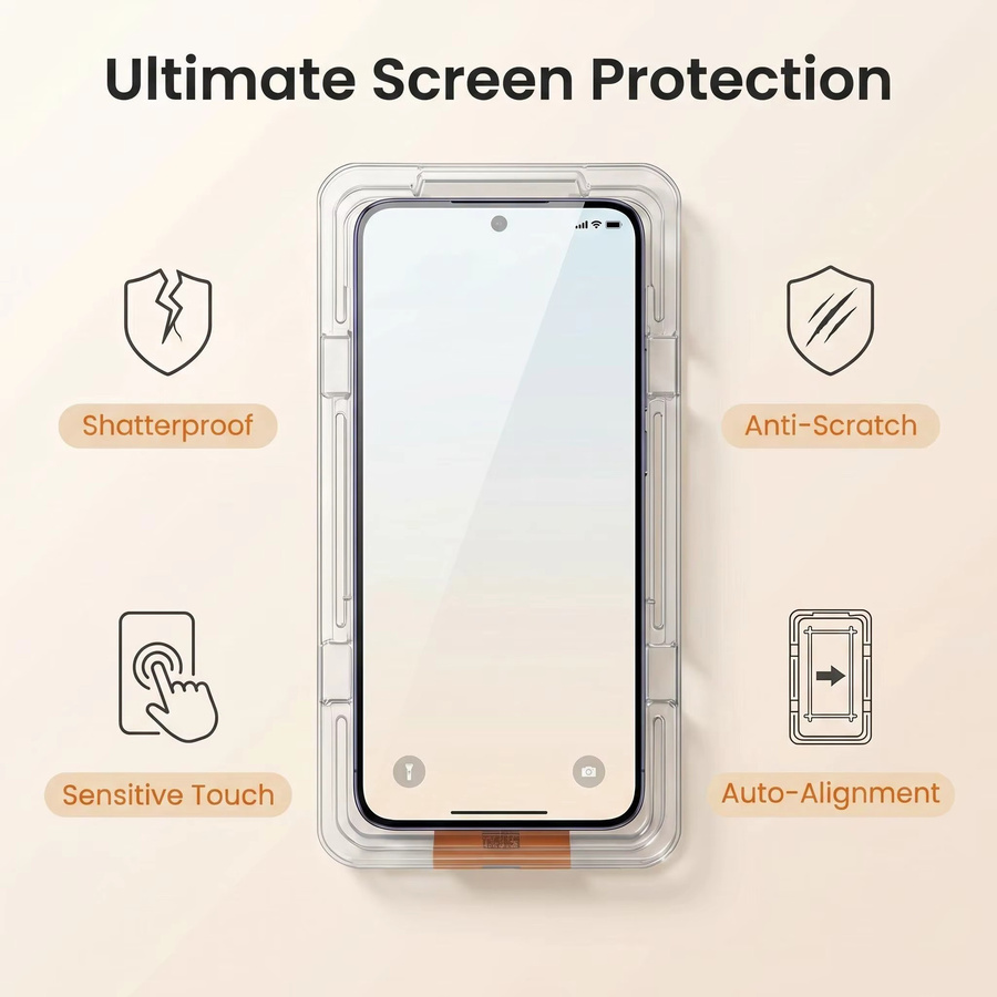 2er-Set Displayschutzfolie aus gehärtetem Glas für OPPO Find X9 Ultra und X9 Pro mit oleophober Beschichtung, transparent - Bild 2