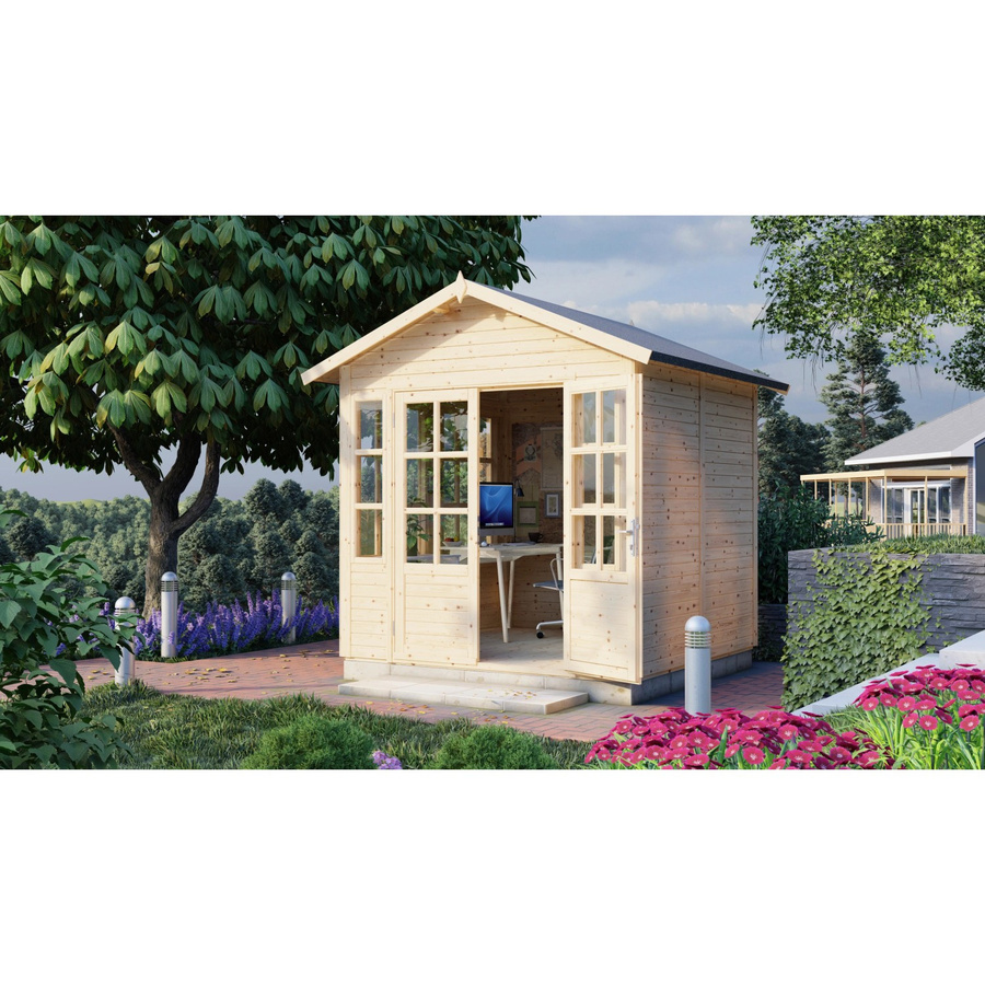 Bertilo Gartenhaus Teahouse aus Holz in Natur mit FSC-Zertifizierung B/T/H: 226 x 234 x 266 cm - Bild 2