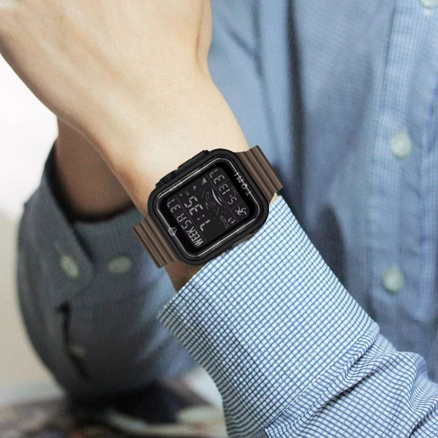 TOMI Smartwatch Herren, 1,86 Zoll AMOLED, Schwarz, Silikon - Bild 5
