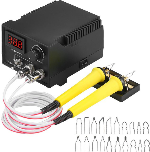 aimo 29-teiliges Holzofen-Werkzeugset mit digitaler Anzeige, 60 W, 110 V, verstellbar von 0 °C bis 800 °C, Schwarz - Bild 1