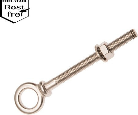 CONACORD Augbolzen aus rostfreiem Edelstahl, Farbe: Grau, Durchmesser: 6 mm, Länge: 85 mm - Bild 1