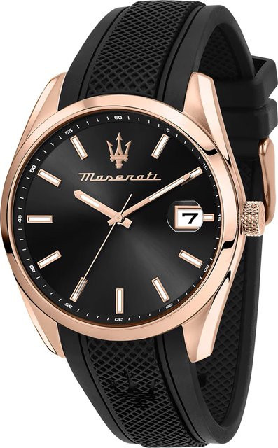 Maserati Armbanduhr, Quarz, Edelstahl, 43 mm, Schwarz, Herren - Bild 1
