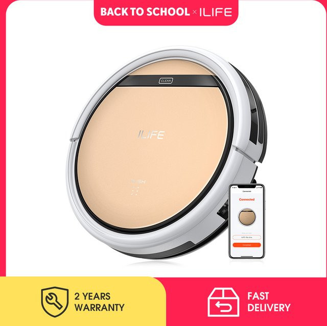 ILIFE V5s Ultra Saugroboter und Wischkombination in Beige mit 4000 Pa Saugleistung, App-Steuerung und Kartenerstellung - Bild 1