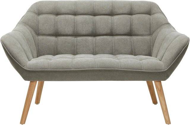 Bessagi Home Sofa Monique in Grau aus Velours - Bild 1