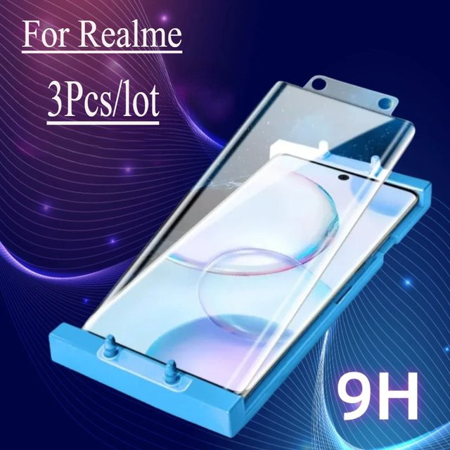 3er-Set Keramik-Displayschutzfolie für Realme GT7 Pro, GT 6 T, Neo6 SE und GT5 Pro, transparent, inklusive Installationsset - Bild 1