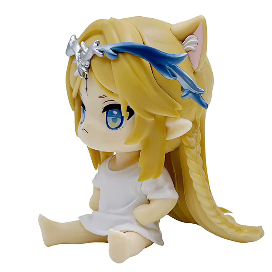 Bandai Cartethyia Katzenohren-Figur, Sitzende Q-Version Modell-Statue, Kunststoff, Bunt / Mehrfarbig - Bild 2