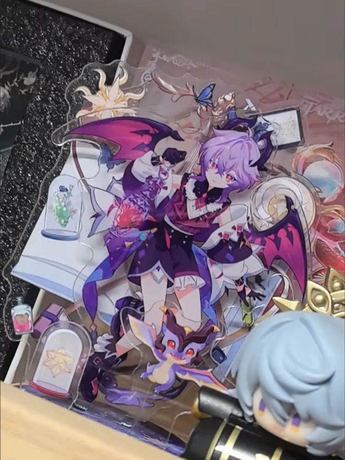 Genshin Impact Little Demon Durin Acryl Figur Stand Modell Multicolor - Bild 4