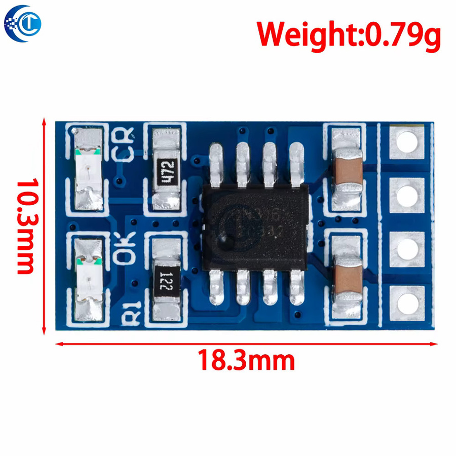 EGBO MPPT Solar Laderegler SD05crma für Li-Ion und LiPo Akkus, 1A, Blau - Bild 3