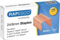RAPESCO Heftklammern 24/6 aus Metall in Silber und Kupfer - Bild 1