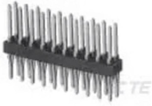 TE Connectivity Stiftleiste Standard 2-103542-4 Schwarz - Bild 1