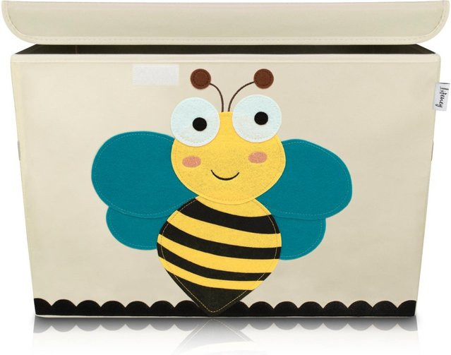 Lifeney Aufbewahrungsbox mit Deckel Biene beige groß B/T/H: 51 x 36 x 36 cm - Bild 1