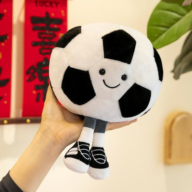 Joyful toys Basketball, Fußball, Plüschtier Sportpuppe Kissen, 35cm - Bild 1
