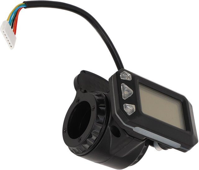 CosyHome Elektrische Roller Daumen-Drossel mit integrierter Anzeige, 36V, 6 Pins, Schwarz - Bild 1
