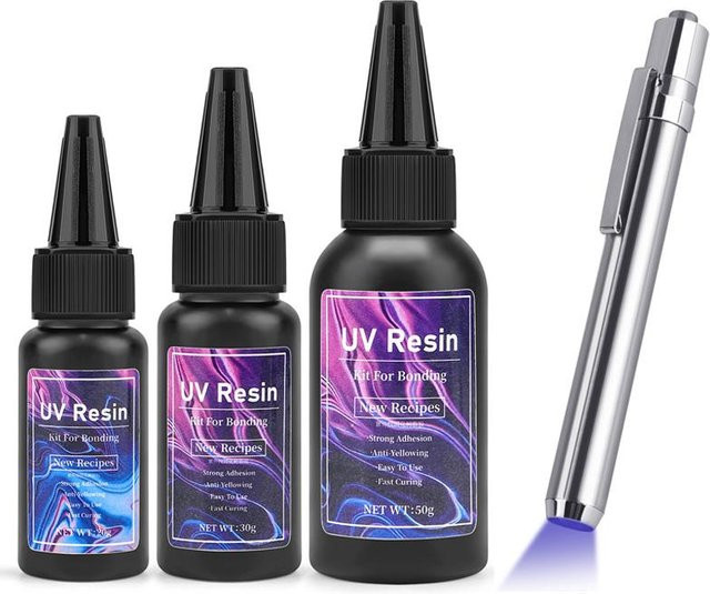 SEVENWELL UV-Bonding- und Schweißkleber, transparent, für Glas, Keramik, Metall und Kunststoff, 30 g - Bild 1