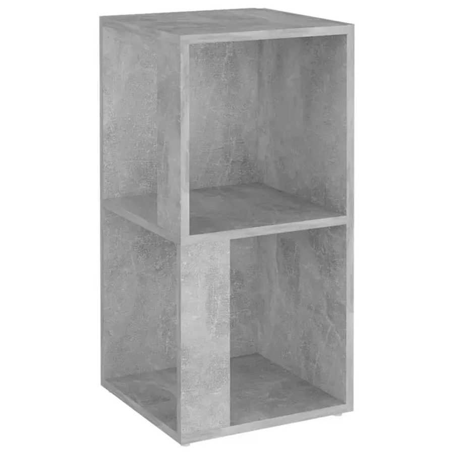 vidaXL Eckregal aus Holzwerkstoff in Betongrau, rustikales Design, B/T/H: 33 x 33 x 67 cm - Bild 2