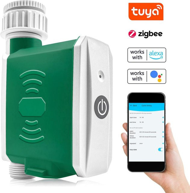 Tuya ZigBee Bewässerungstimer mit APP-Steuerung für dein automatisches Gartenbewässerungssystem und die Tropfbewässerung - Bild 1