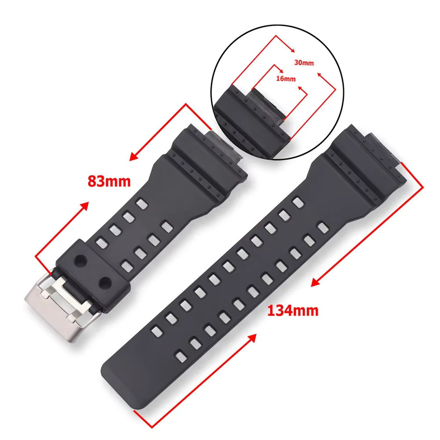 Casio Uhrenarmband, Harz, Schwarz, Unisex - Bild 3
